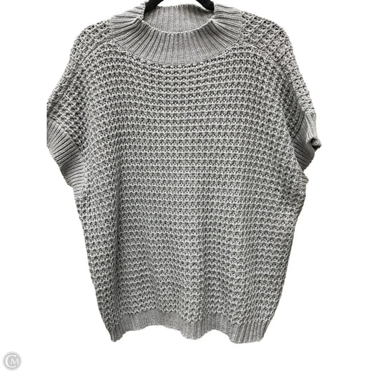 Sweater By Clothes Mentor In Grey, Size: 1x