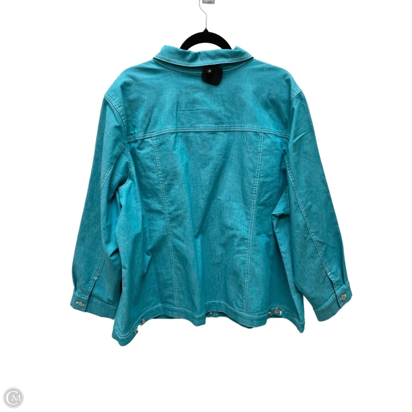 Jacket Denim By D&co. In Blue Denim, Size: 3x