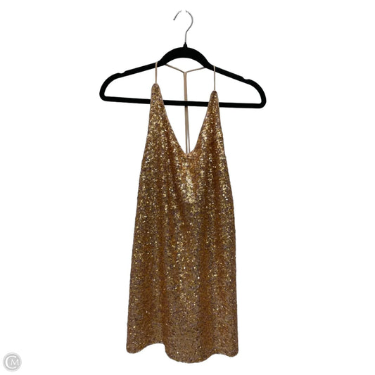 Dress Party Short By Honey Punch In Gold & Orange, Size: S