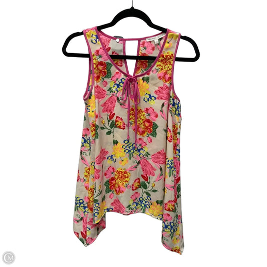 Blouse Sleeveless By Daniel Rainn In Floral Print, Size: Xs