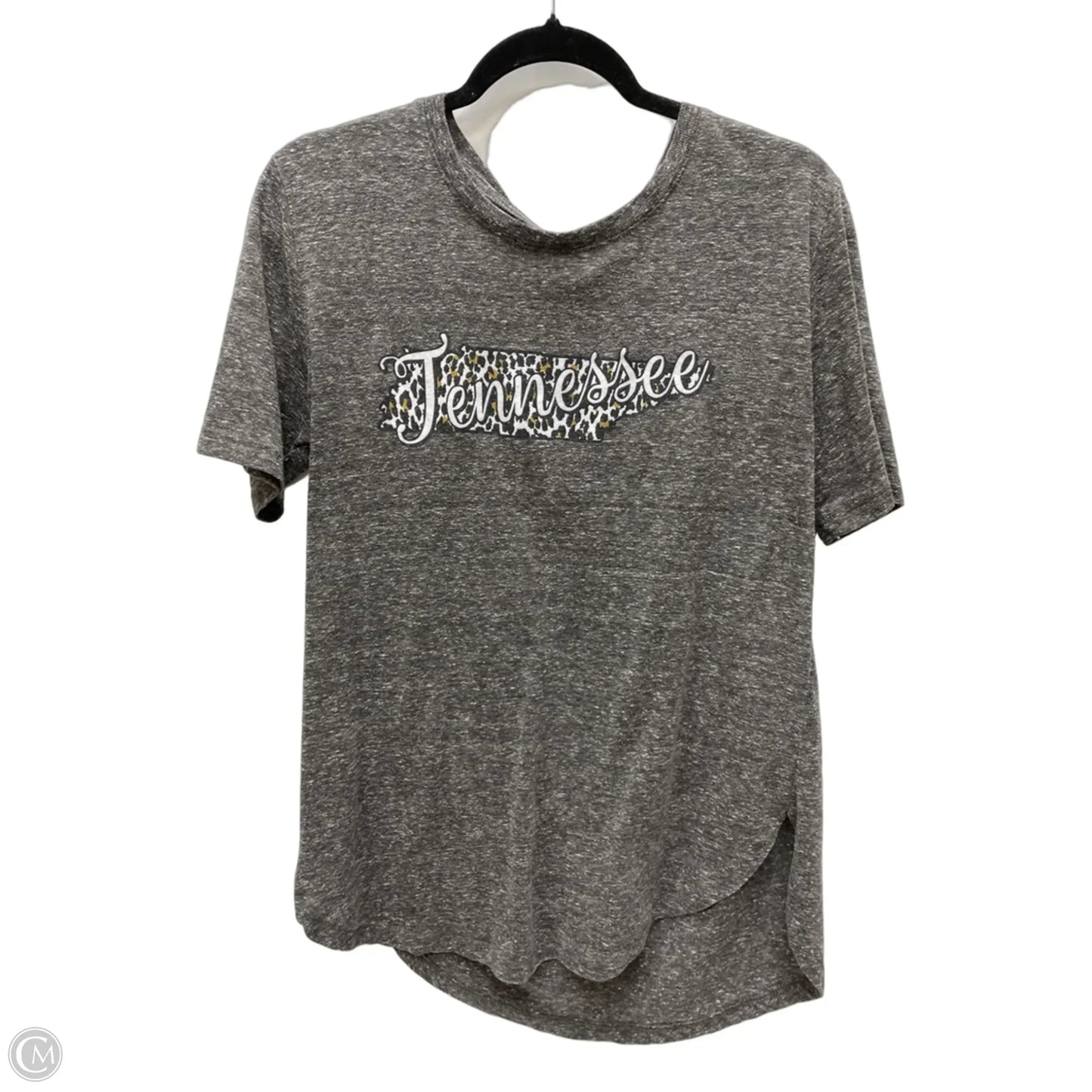 Top Short Sleeve By Clothes Mentor In Grey, Size: Xl