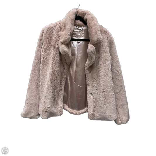 Jacket Faux Fur & Sherpa By Jou Jou In Pink, Size: M