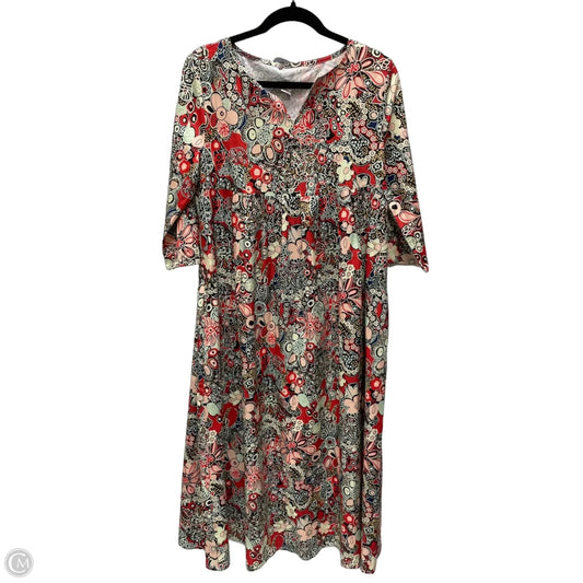 Dress Casual Maxi By Clothes Mentor In Floral Print, Size: M