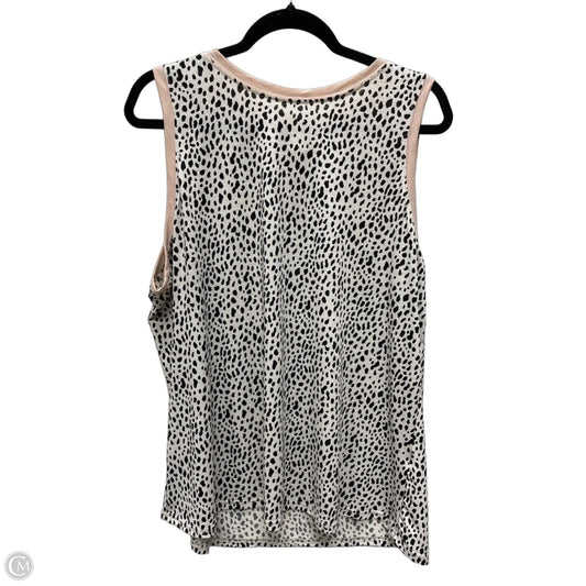 Top Sleeveless By Clothes Mentor In Animal Print, Size: 2x