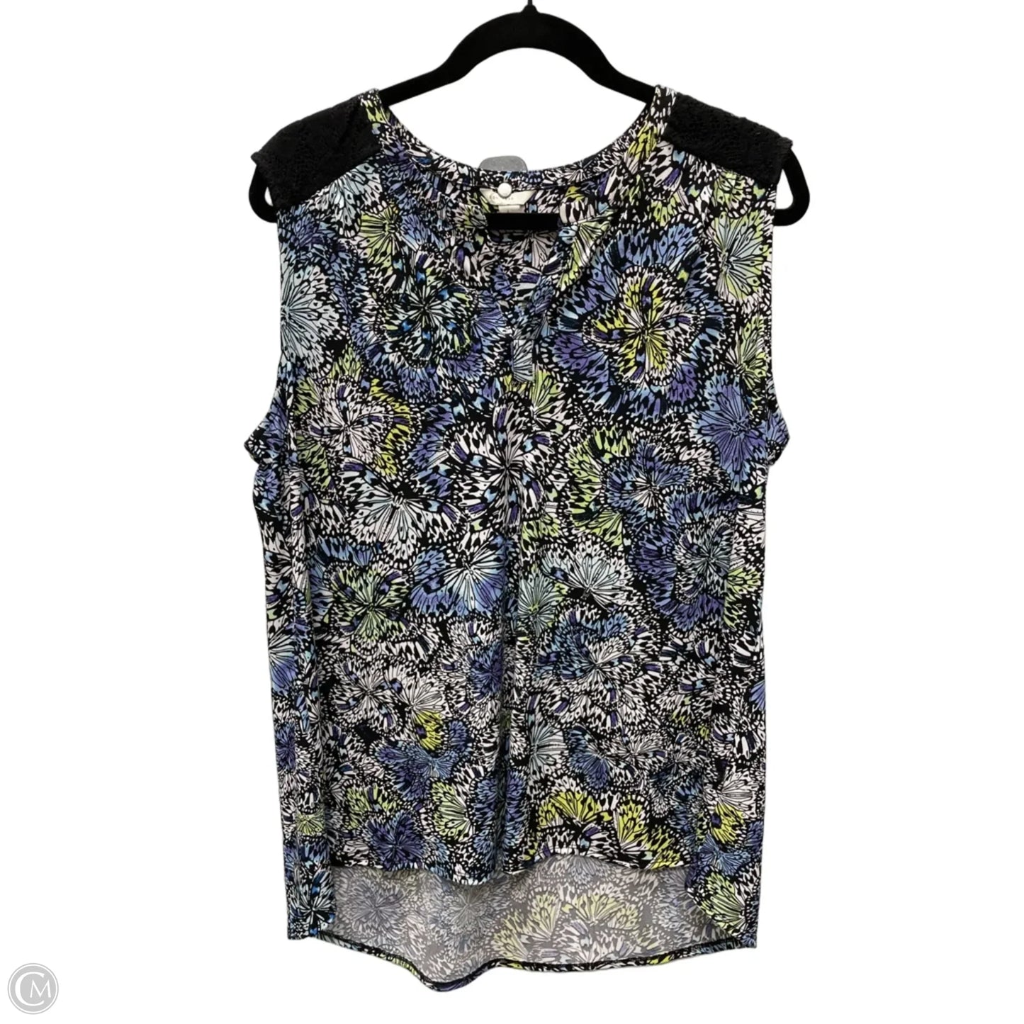 Blouse Sleeveless By Cato In Floral Print, Size: L