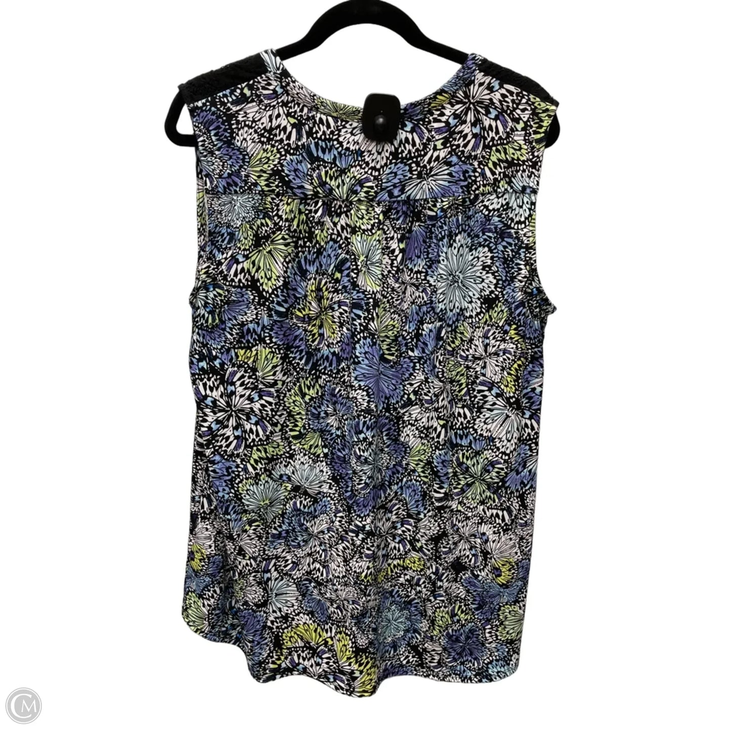 Blouse Sleeveless By Cato In Floral Print, Size: L