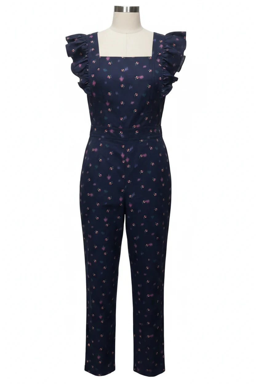 Jumpsuit By Rebecca Taylor In Floral Print, Size: Xs