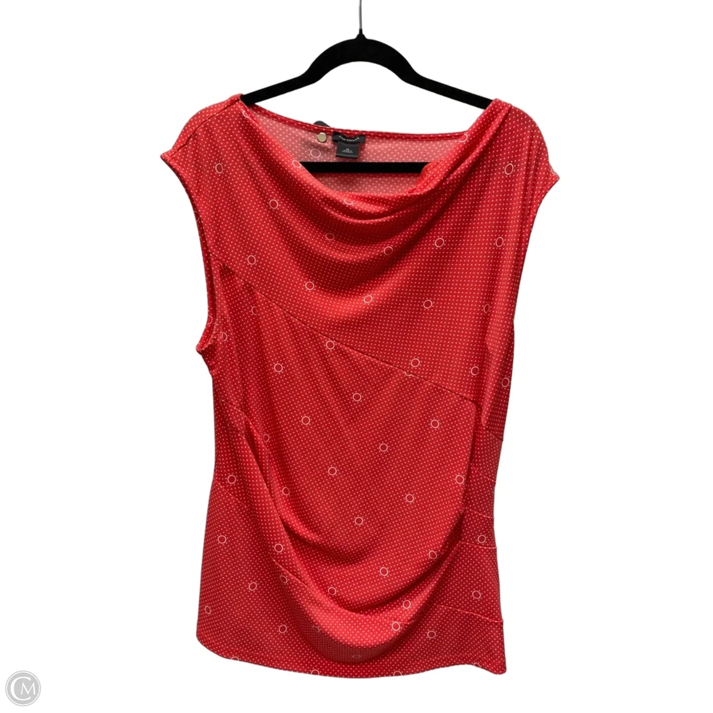Top Sleeveless By Ann Taylor In Red & White, Size: Xl