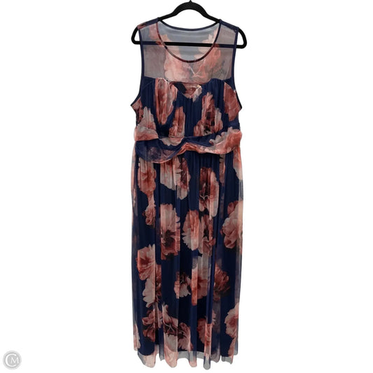 Dress Casual Maxi By Clothes Mentor In Floral Print, Size: 3x