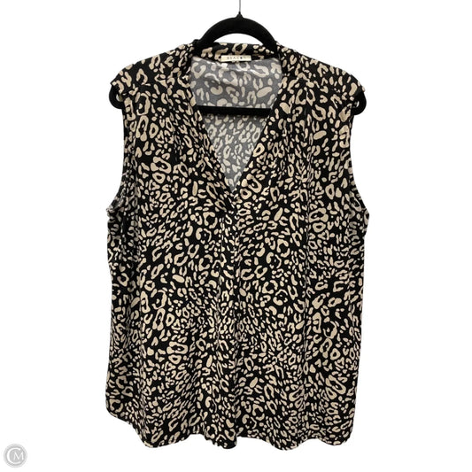 Top Sleeveless By Clothes Mentor In Animal Print, Size: 2x