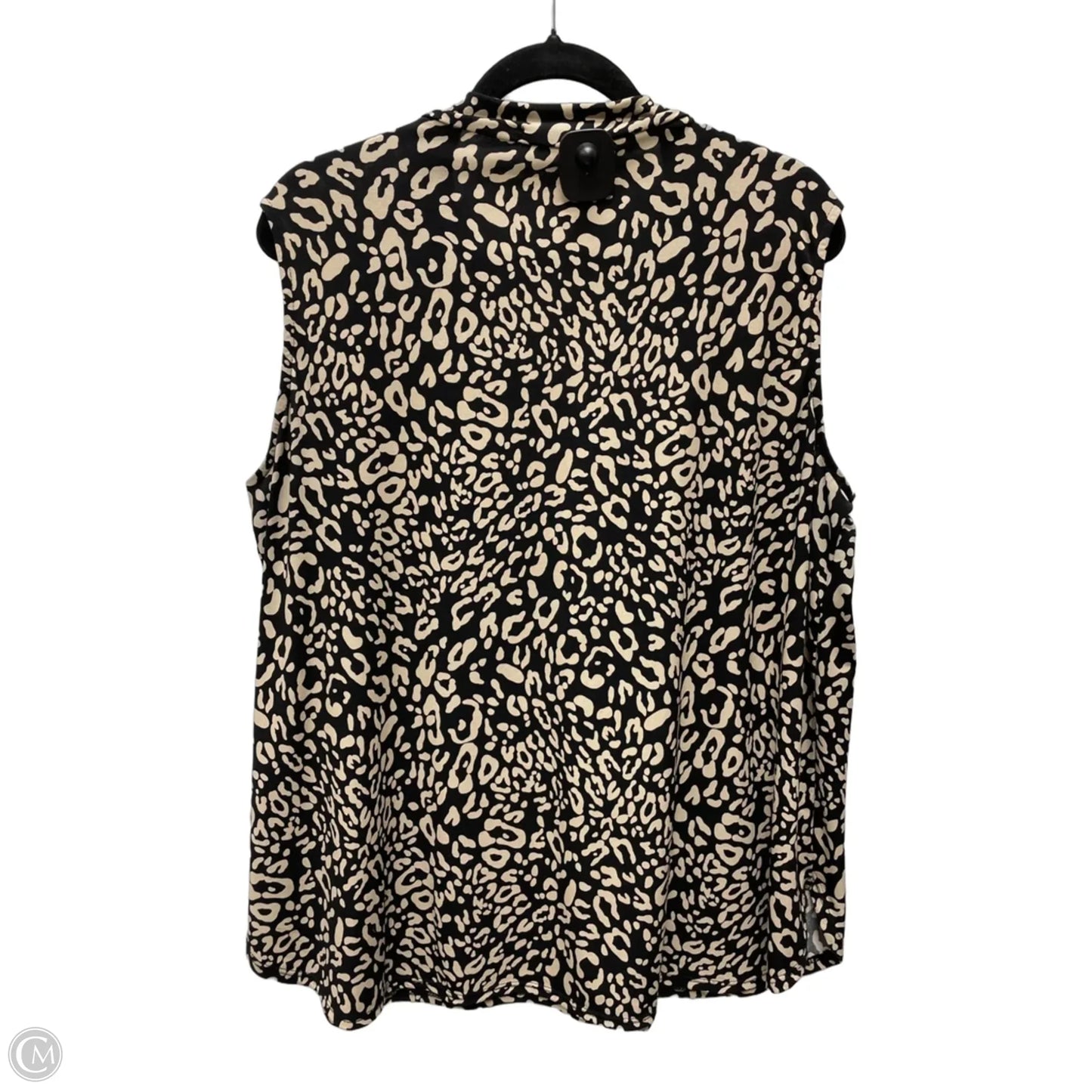 Top Sleeveless By Clothes Mentor In Animal Print, Size: 2x