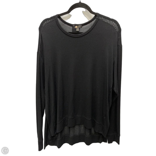 Top Long Sleeve By Cmb In Black, Size: L