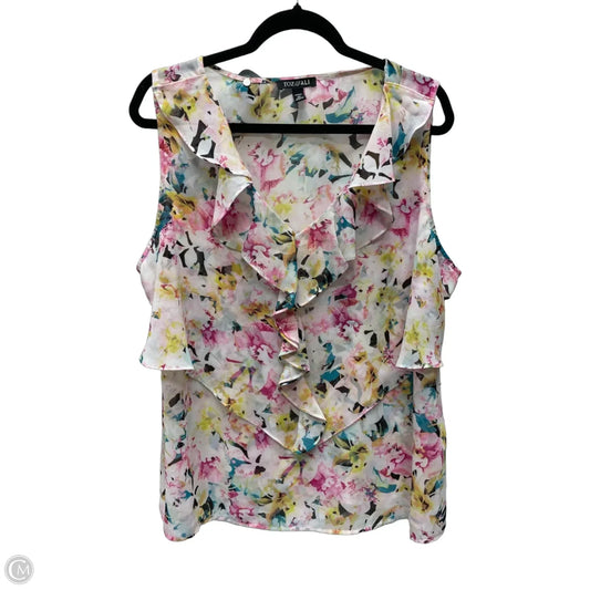Blouse Sleeveless By Roz And Ali In Floral Print, Size: 2x