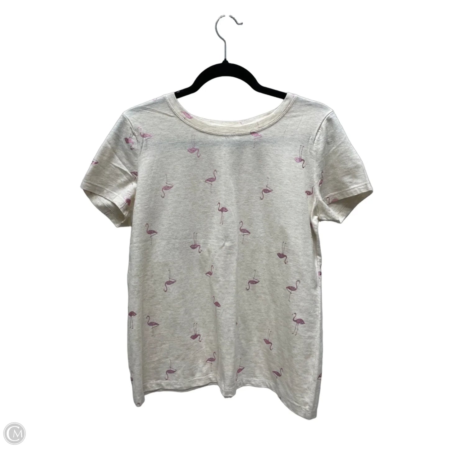 Top Short Sleeve By Sonoma In Tan, Size: M
