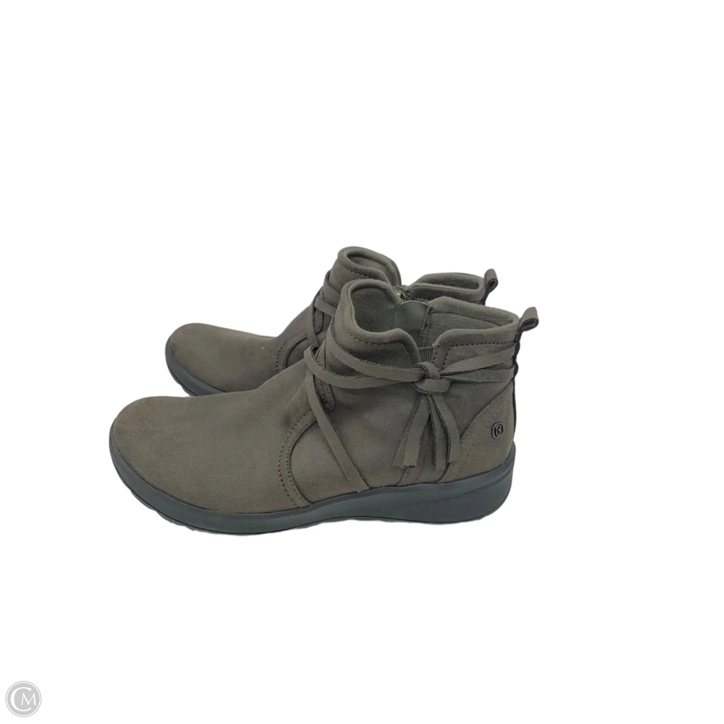 Boots Ankle Flats By Bzees In Brown, Size: 9.5