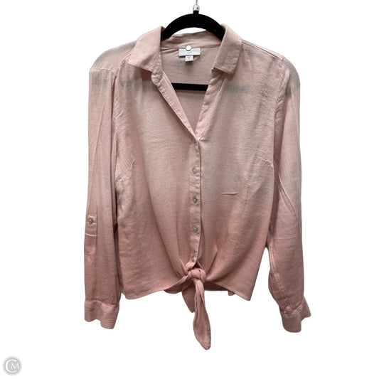 Top Long Sleeve By J. Jill In Pink, Size: Xs