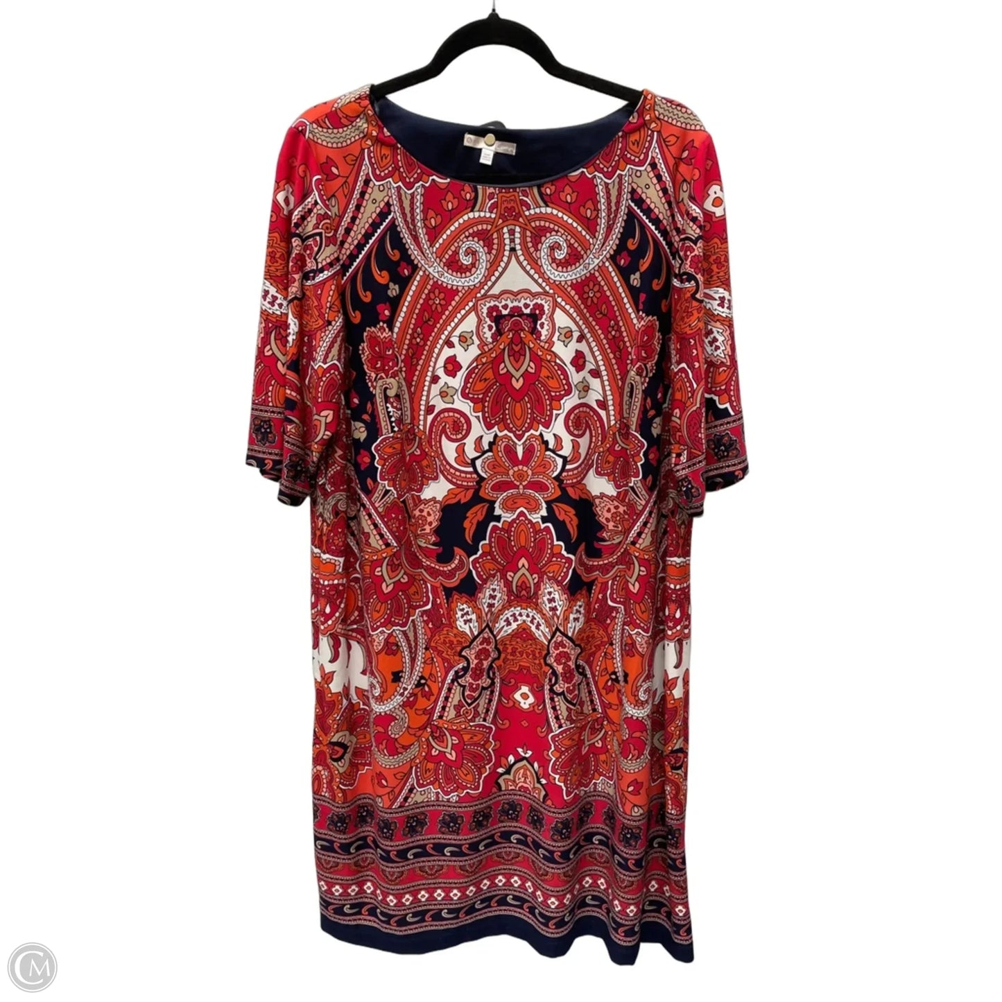 Dress Casual Short By Clothes Mentor In Floral Print, Size: Xl