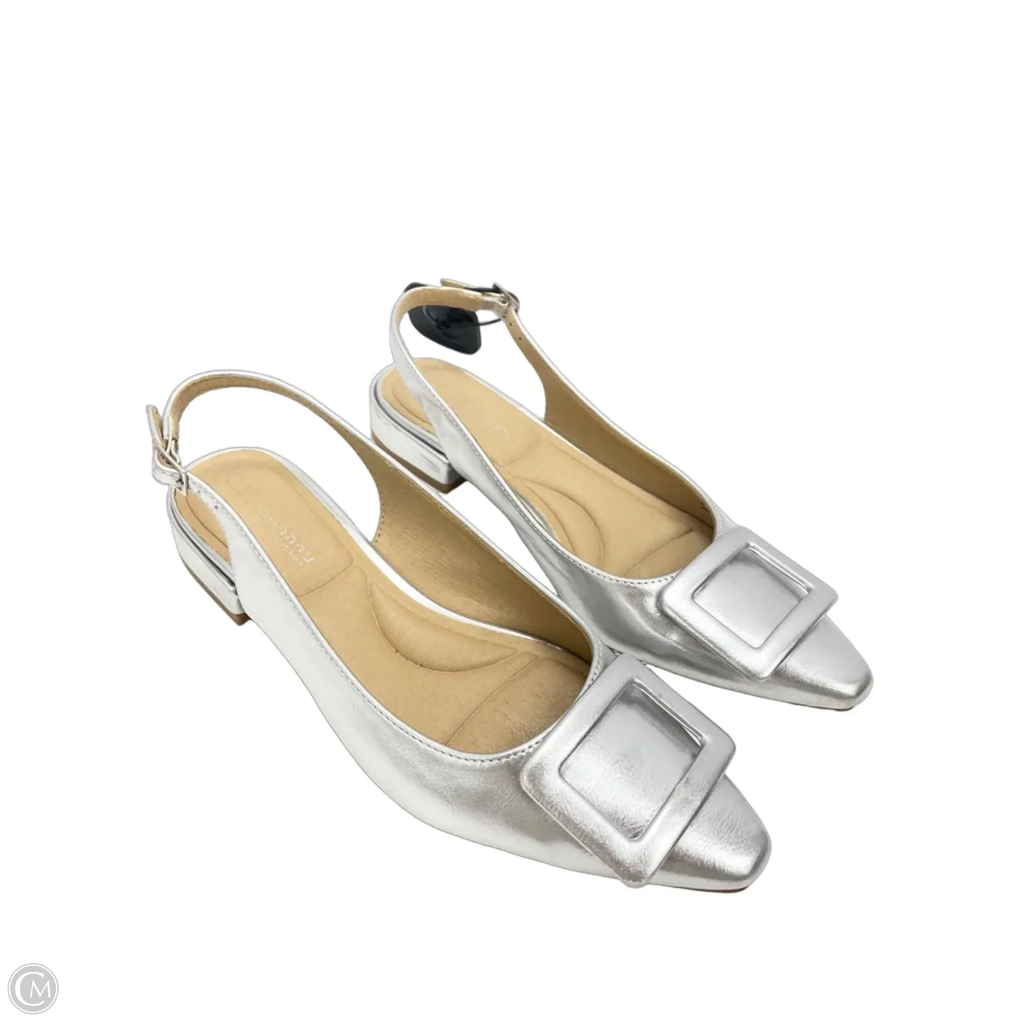 Shoes Heels Block By Chinese Laundry In Silver, Size: 6.5