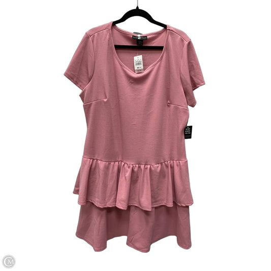 Dress Casual Short By Ashley Stewart In Pink, Size: 1x
