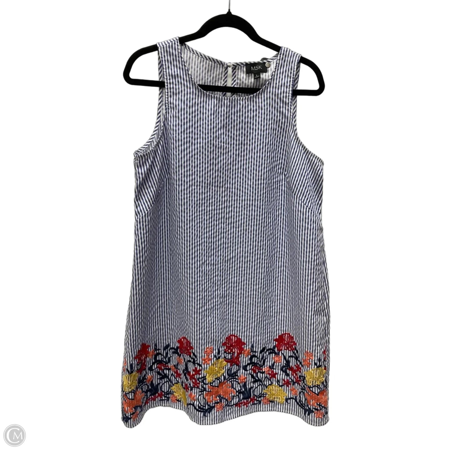 Dress Casual Short By Msk In Striped Pattern, Size: L