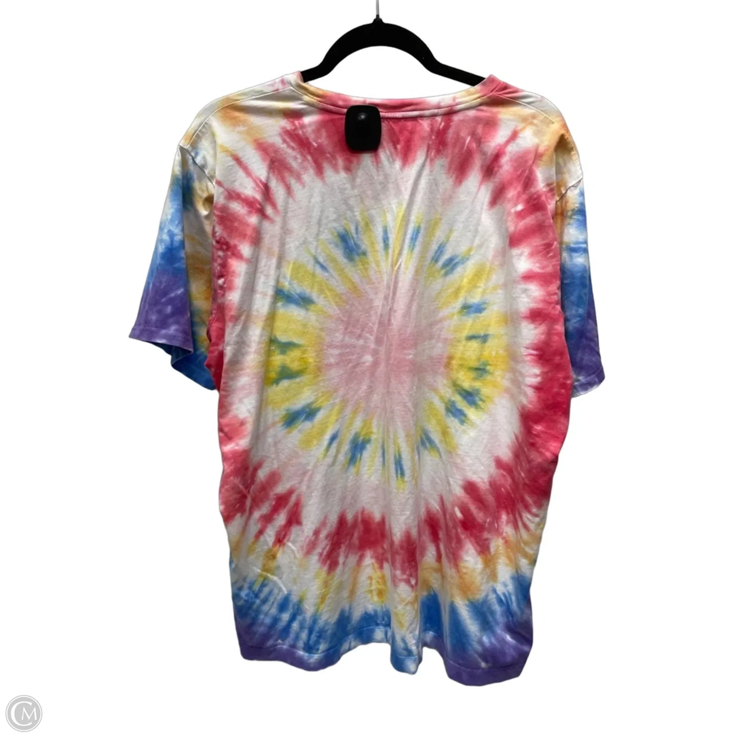Top Short Sleeve Basic By Michael By Michael Kors In Tie Dye Print, Size: Xl