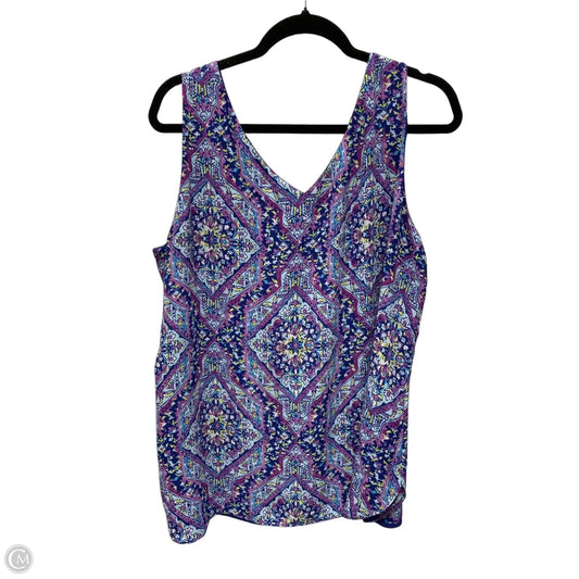 Blouse Sleeveless By Clothes Mentor In Multi-colored, Size: Xl