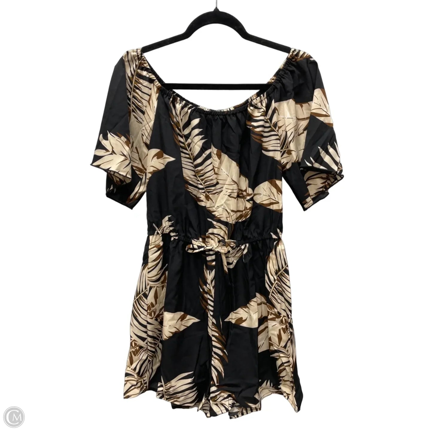 Romper By Clothes Mentor In Floral Print, Size: L