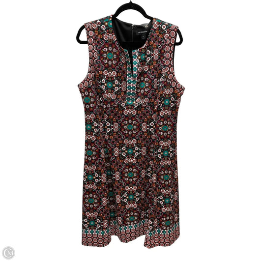 Dress Casual Short By Liz Claiborne In Floral Print, Size: 1x