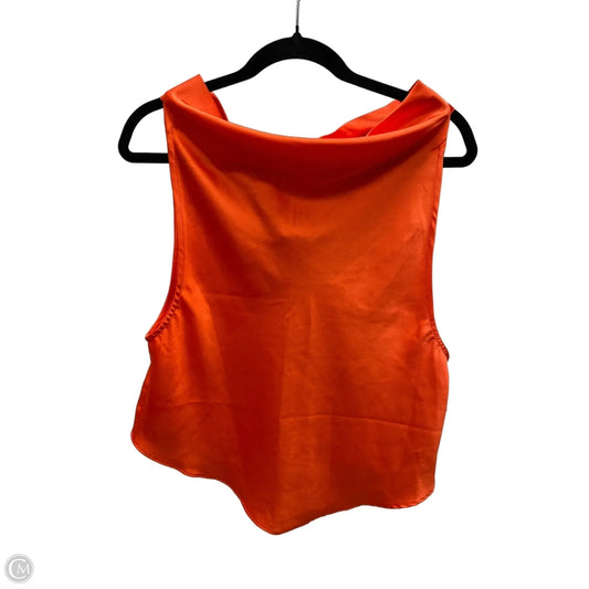 Blouse Sleeveless By Clothes Mentor In Orange, Size: M