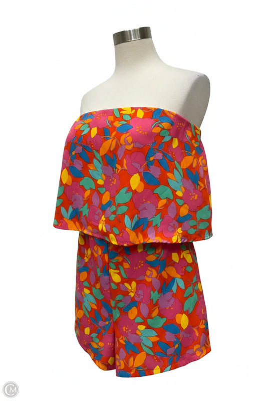Romper By Sugar Lips In Floral Print, Size: M
