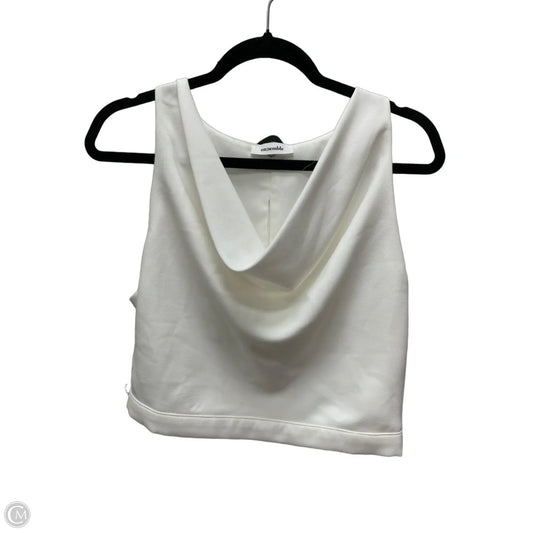 Top Sleeveless By Clothes Mentor In White, Size: M