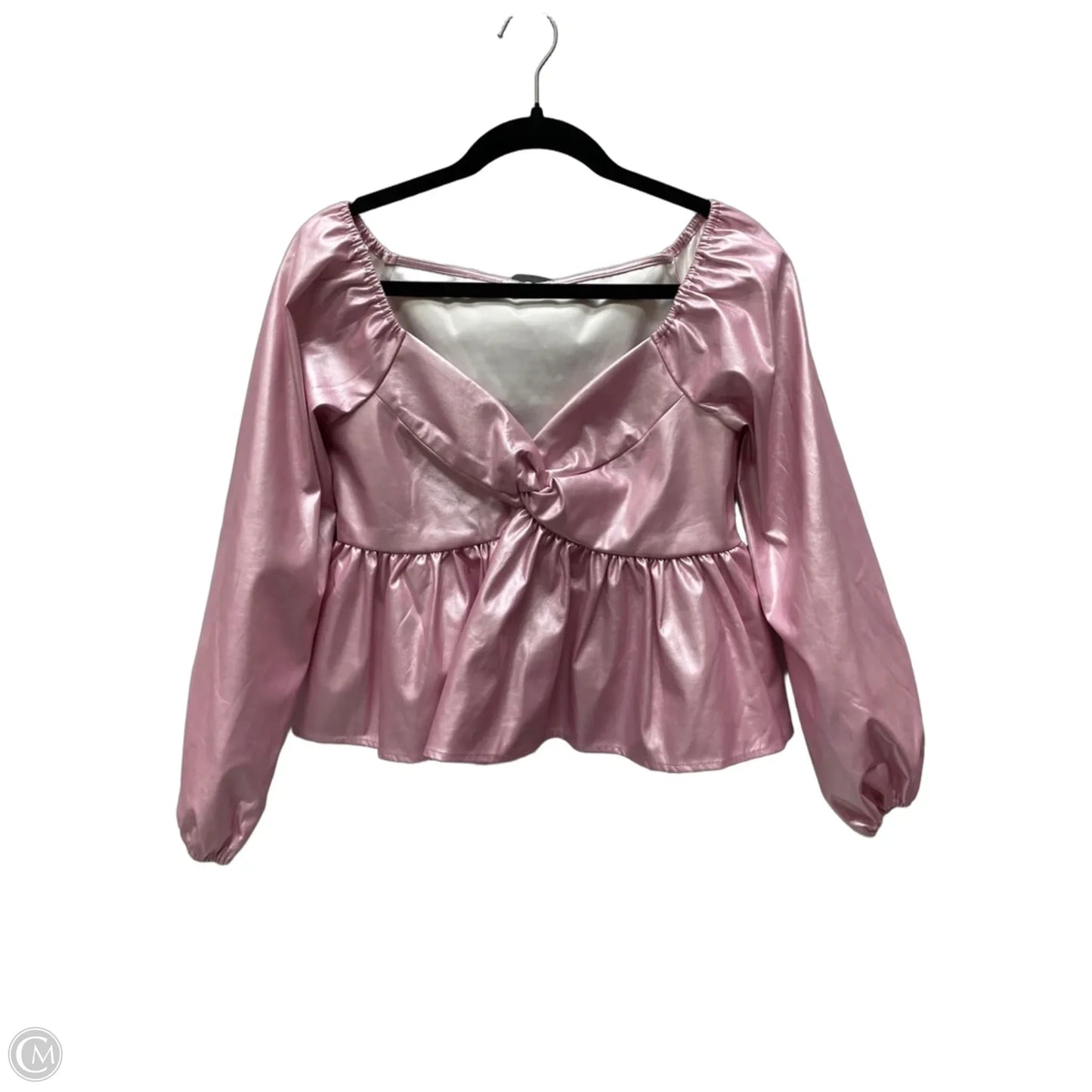 Top 3/4 Sleeve By Day + Moon In Pink, Size: M