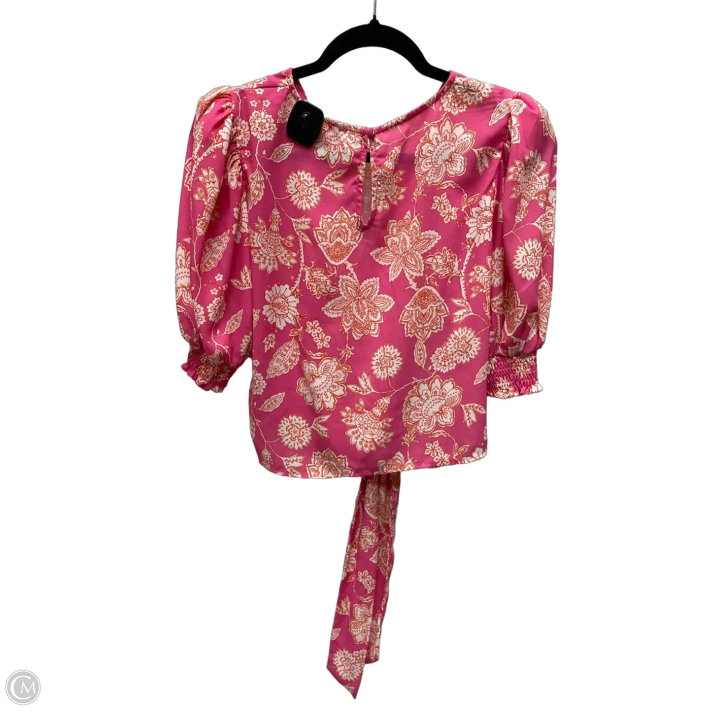 Blouse Short Sleeve By Flying Tomato In Floral Print, Size: M