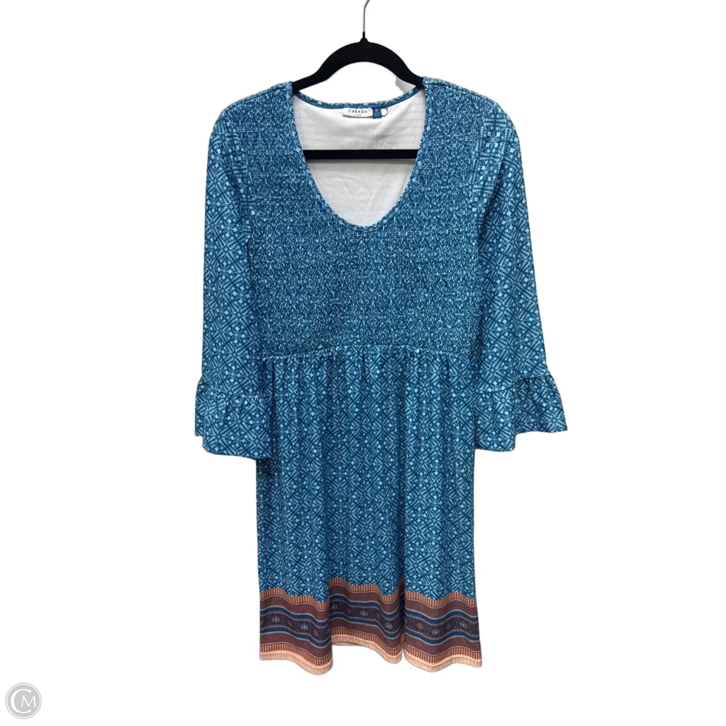 Dress Casual Short By Cabana Life In Floral Print, Size: M