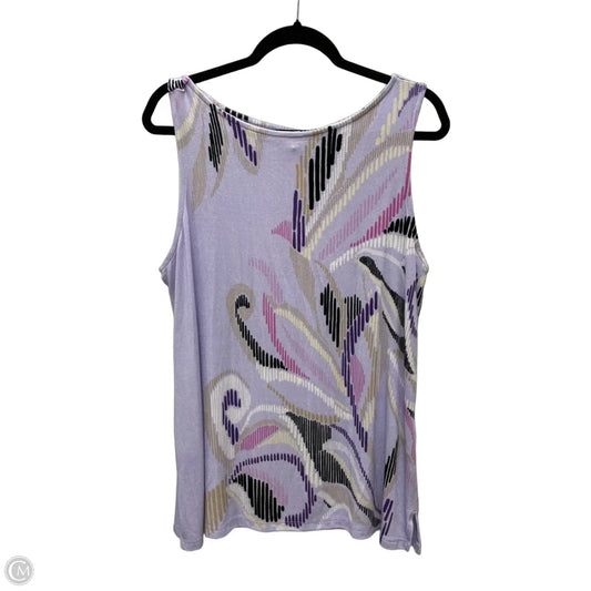 Top Sleeveless By Chicos In Multi-colored, Size: L