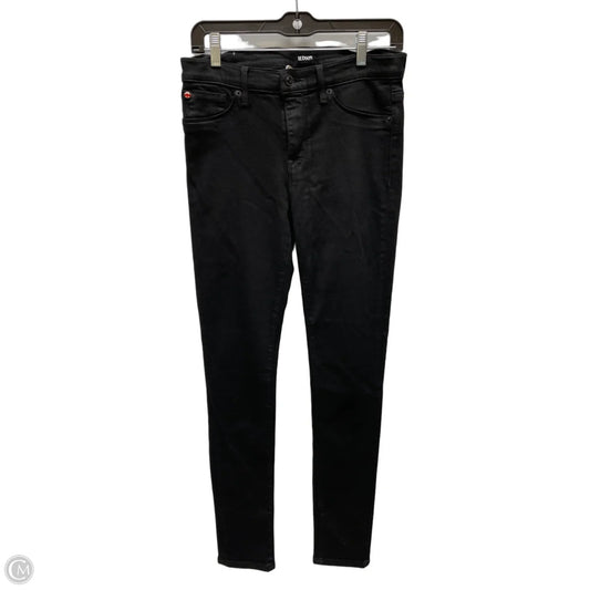 Jeans Skinny By Hudson In Black Denim, Size: 6
