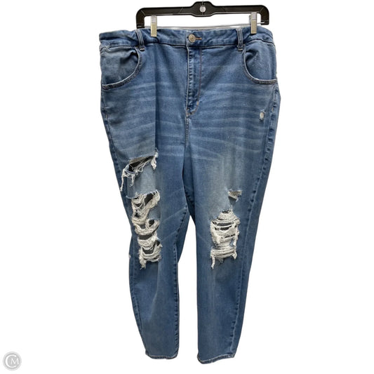 Jeans Skinny By American Eagle In Blue Denim, Size: 26