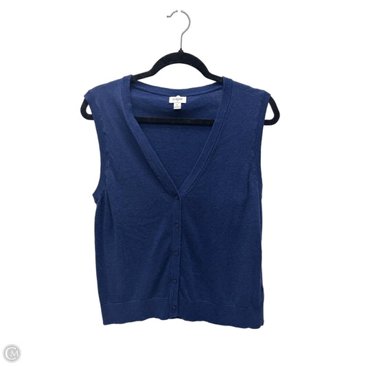 Sweater Short Sleeve By J. Crew In Navy, Size: L