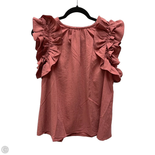 Top Short Sleeve By Entro In Red, Size: L