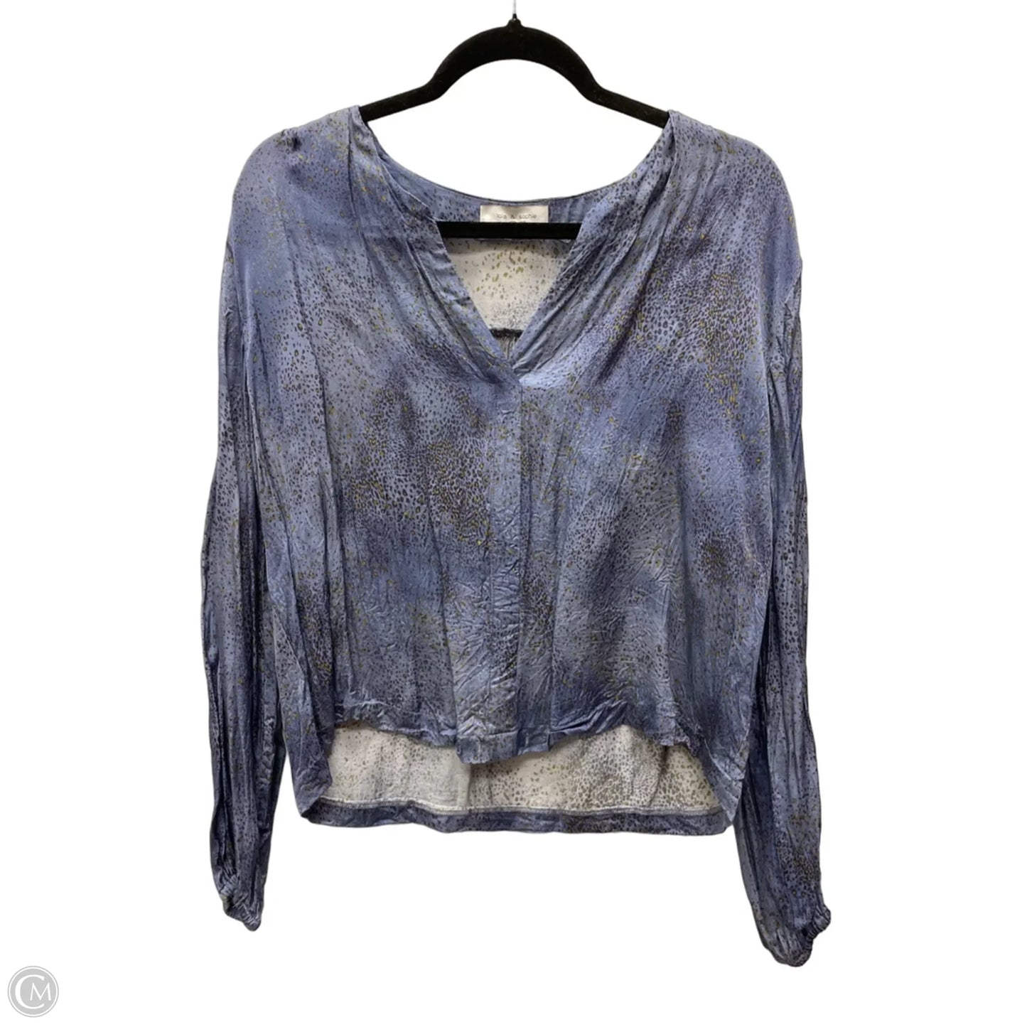 Blouse Long Sleeve By Clothes Mentor In Animal Print, Size: M