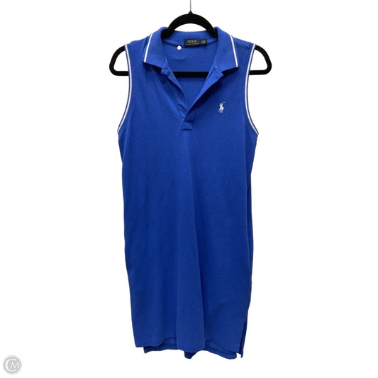 Dress Casual Short By Polo Ralph Lauren In Blue & White, Size: M
