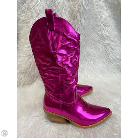 Boots Western By Clothes Mentor In Pink, Size: 6