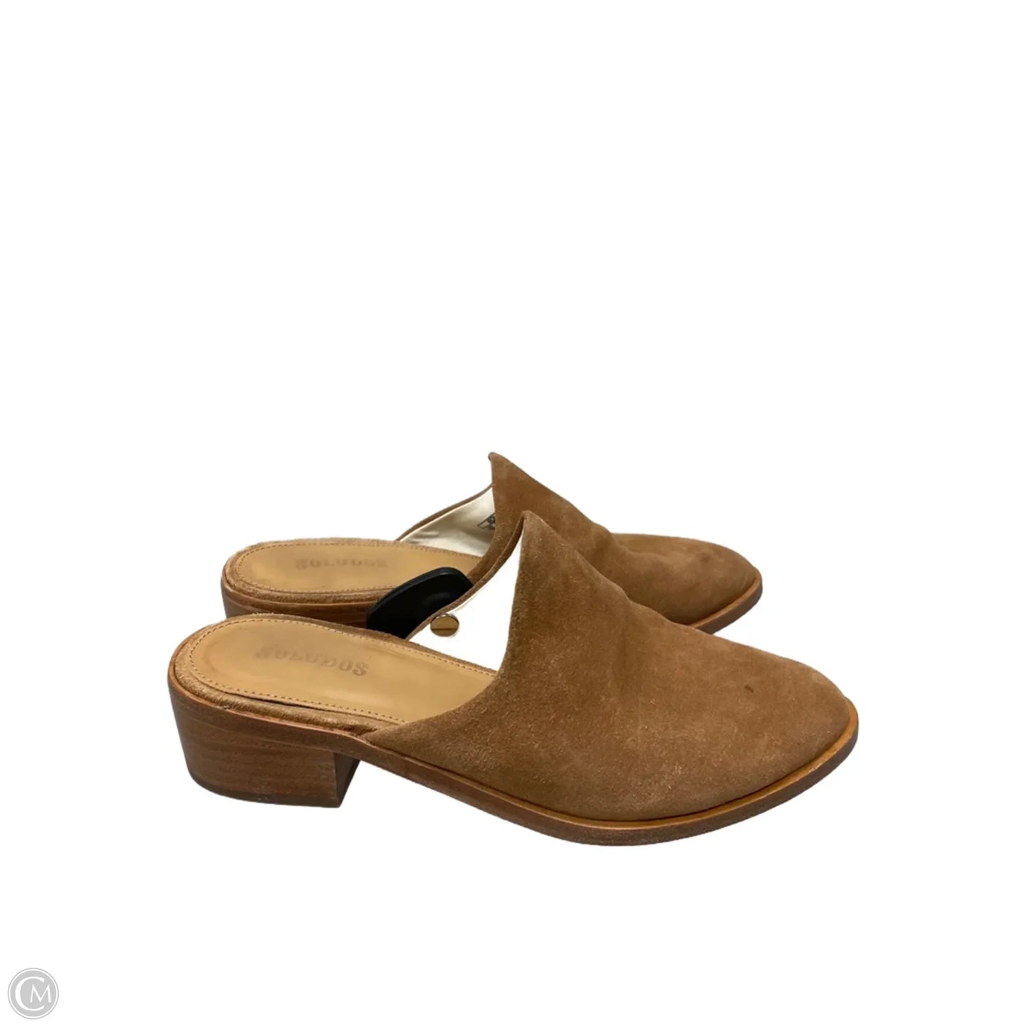 Sandals Heels Block By Soludos In Brown, Size: 7