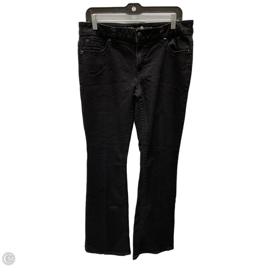 Jeans Flared By Knox Rose In Black Denim, Size: 14