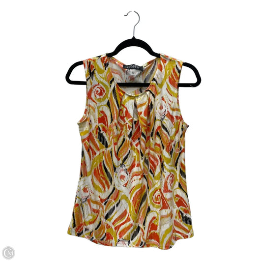Blouse Sleeveless By Kasper In Multi-colored, Size: S