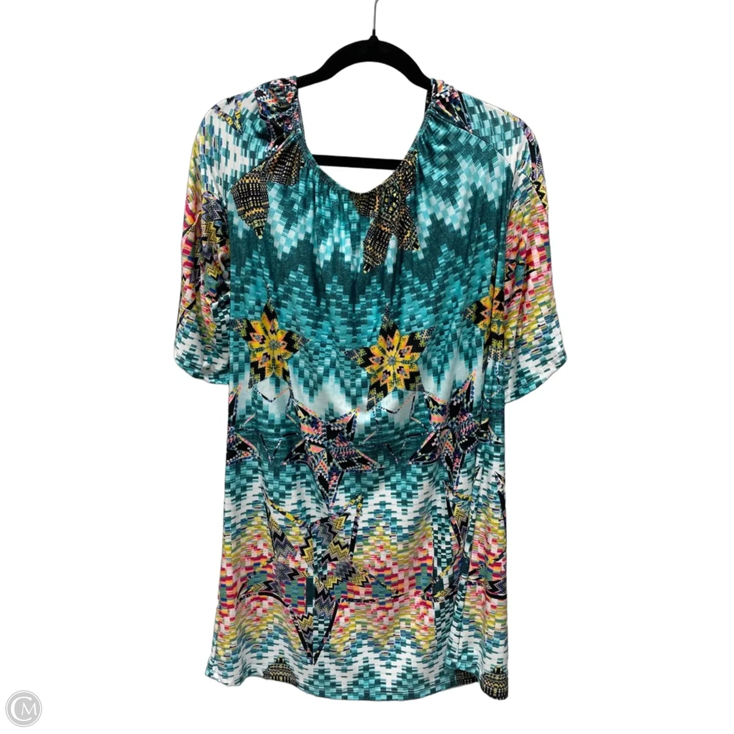 Dress Casual Short By Clothes Mentor In Geometric Pattern, Size: L