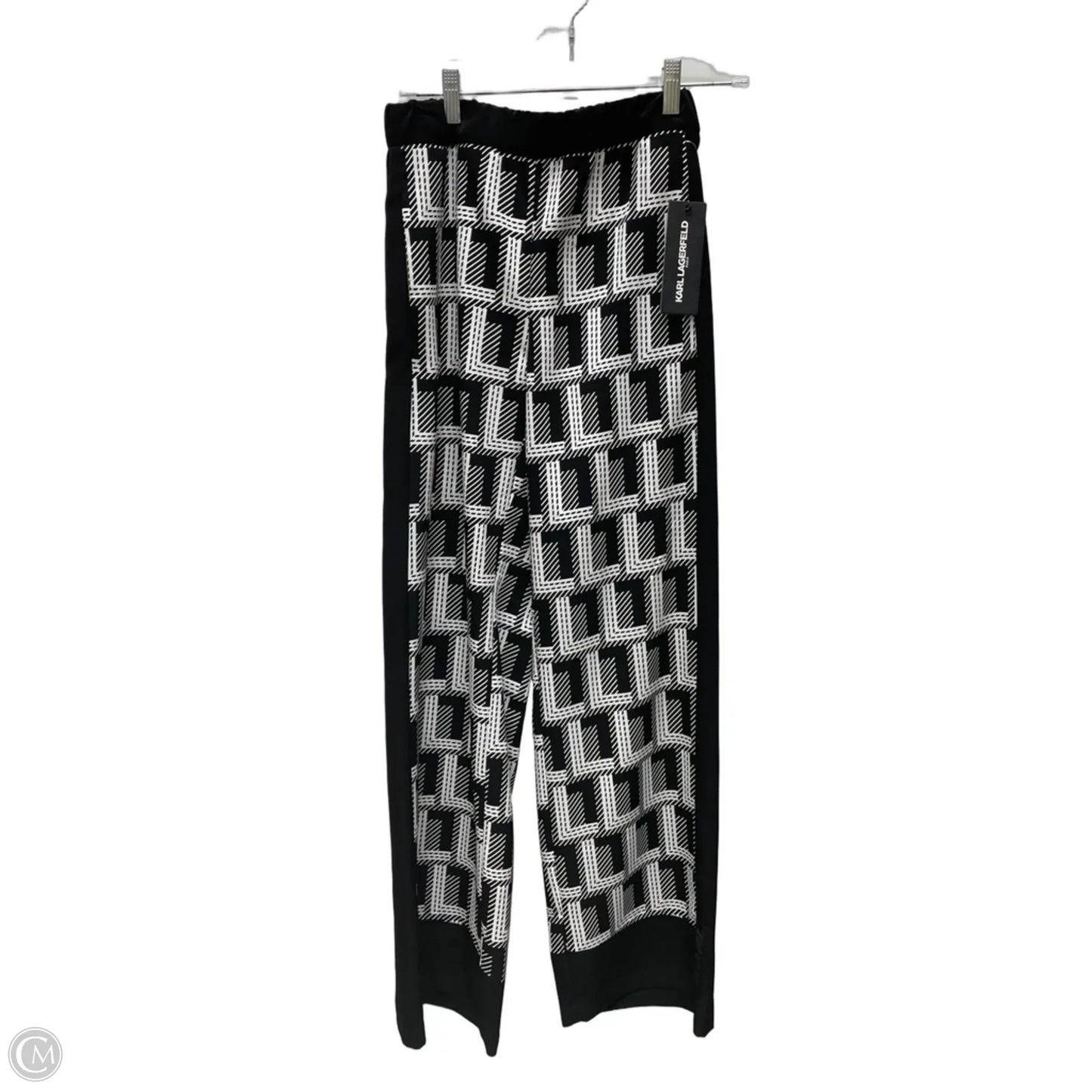 Pants Designer By Karl Lagerfeld In Black & White, Size: 2