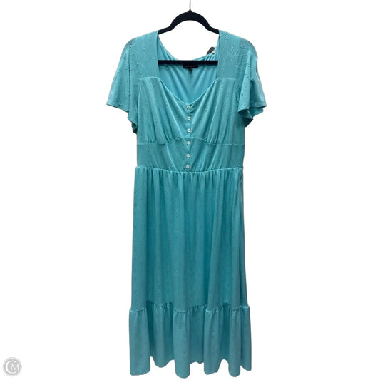 Dress Casual Midi By Lane Bryant In Blue, Size: L