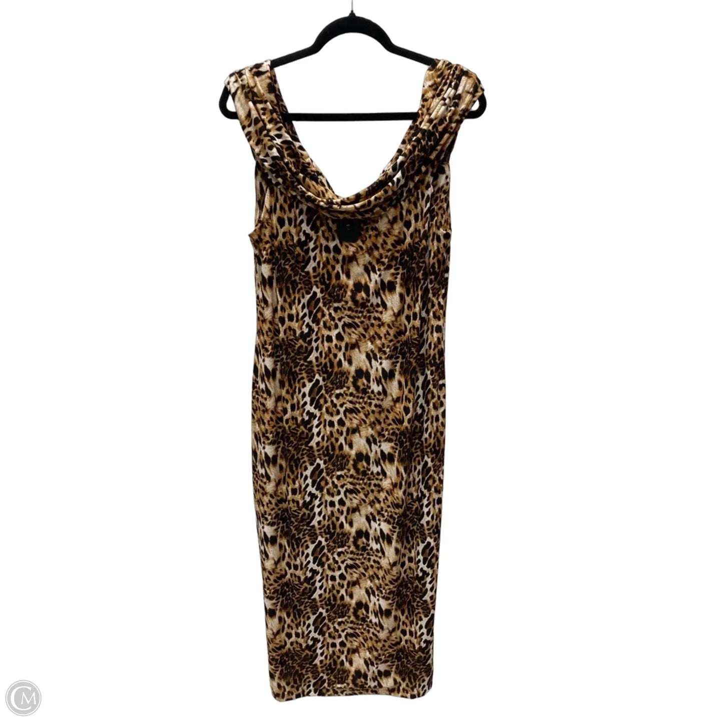Dress Casual Short By Fashion Nova In Animal Print, Size: 1x