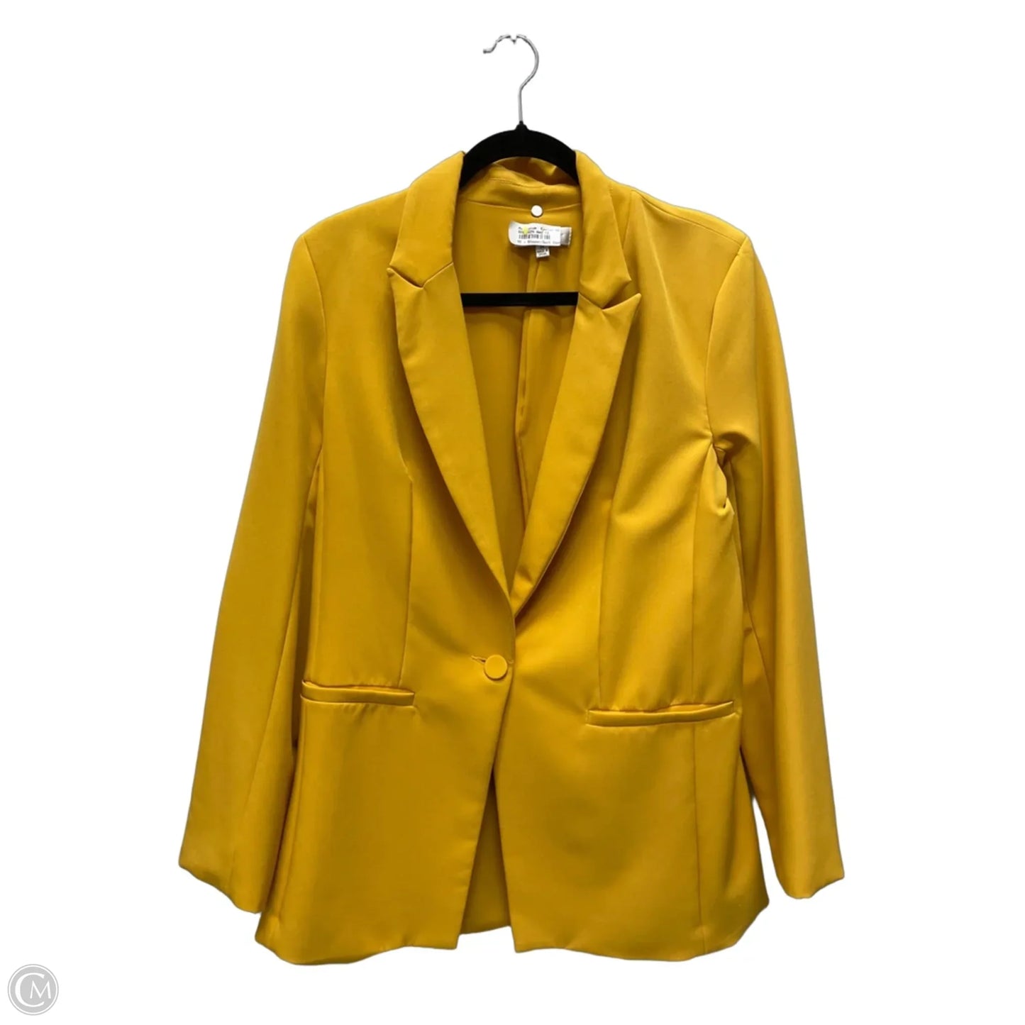 Blazer By Clothes Mentor In Yellow, Size: M